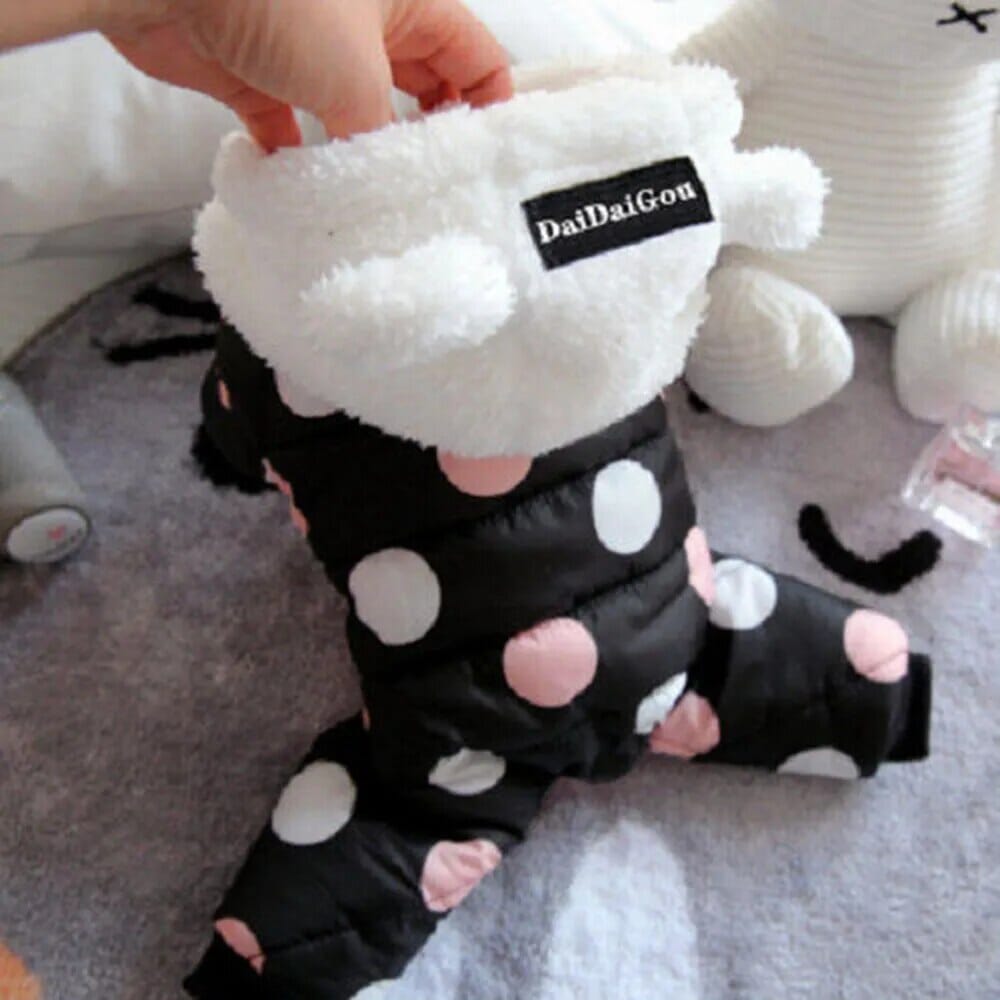 Puppy Polka Dot Hoodie hoodie USAdrop 