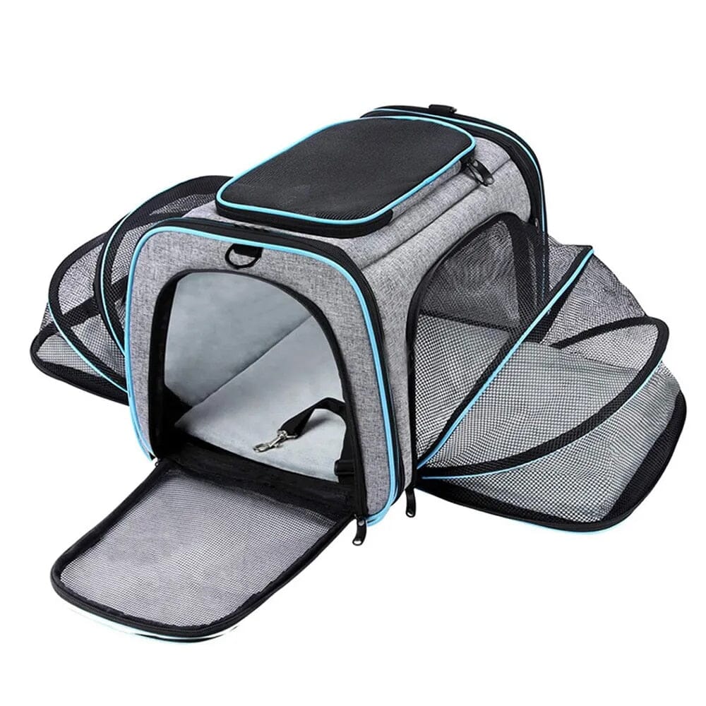 Outdoor Travel Bag Pet Carrier Handbag USAdrop Blue S 