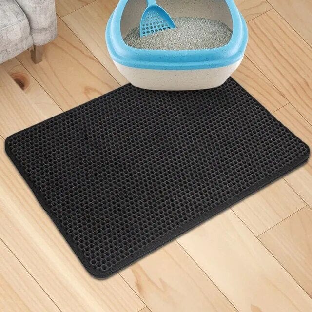 Pet Litter Mat Litter Tray USAdrop Black 30x30 cm 