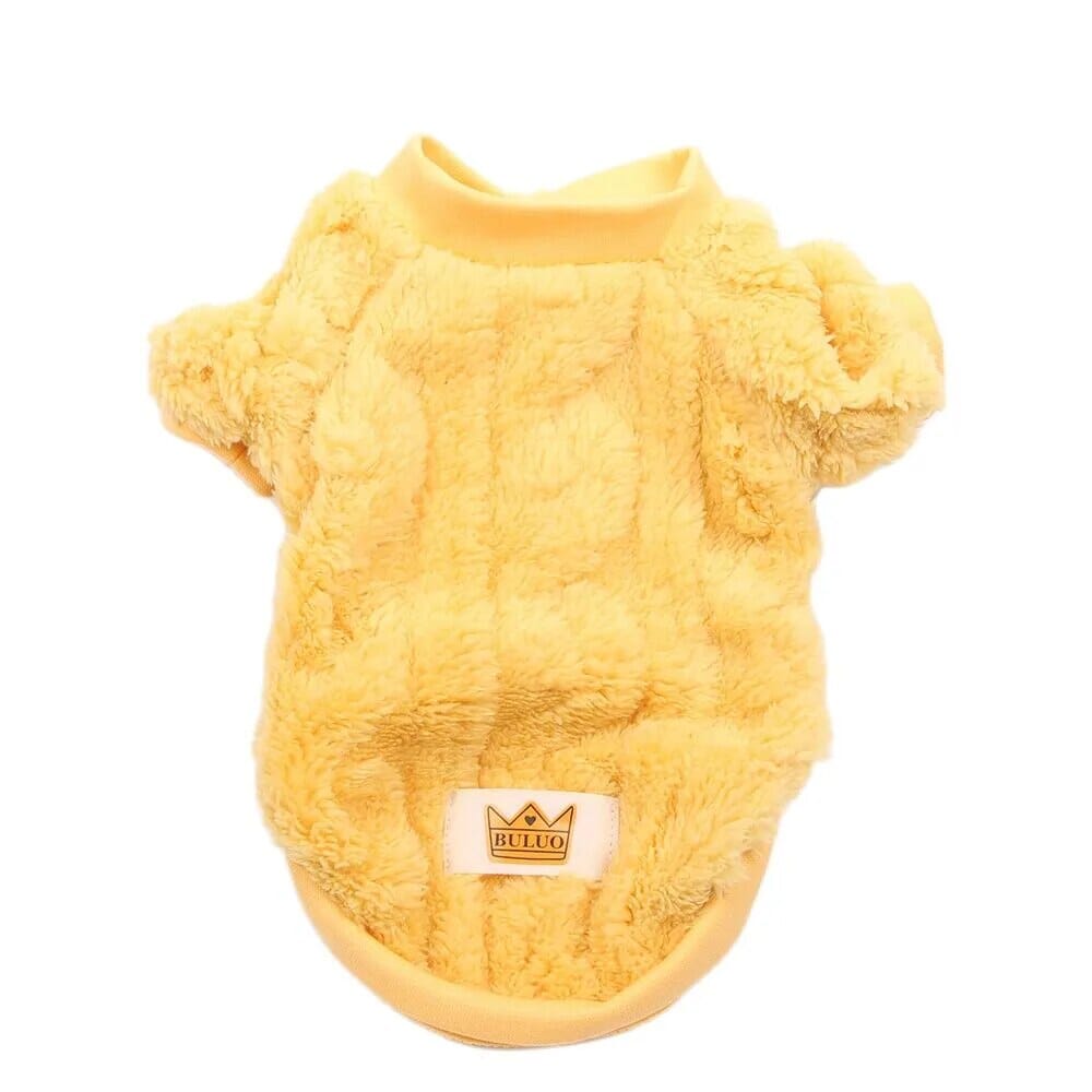 Winter Pet Sweater Pet Clothing USAdrop Yellow XS 