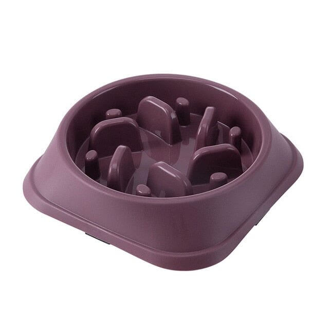 Non-Slip Food Feeder bowl USAdrop Purple Square 