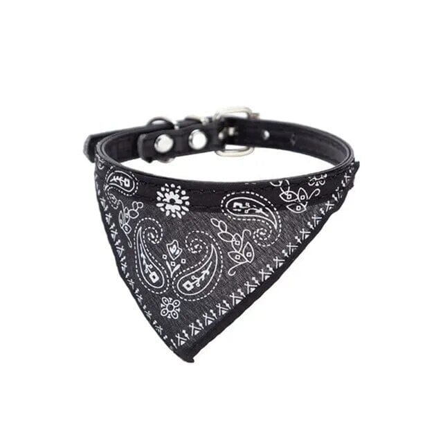 Bandana Pet Collar Cat Bandana Luxe Pet Store Black 