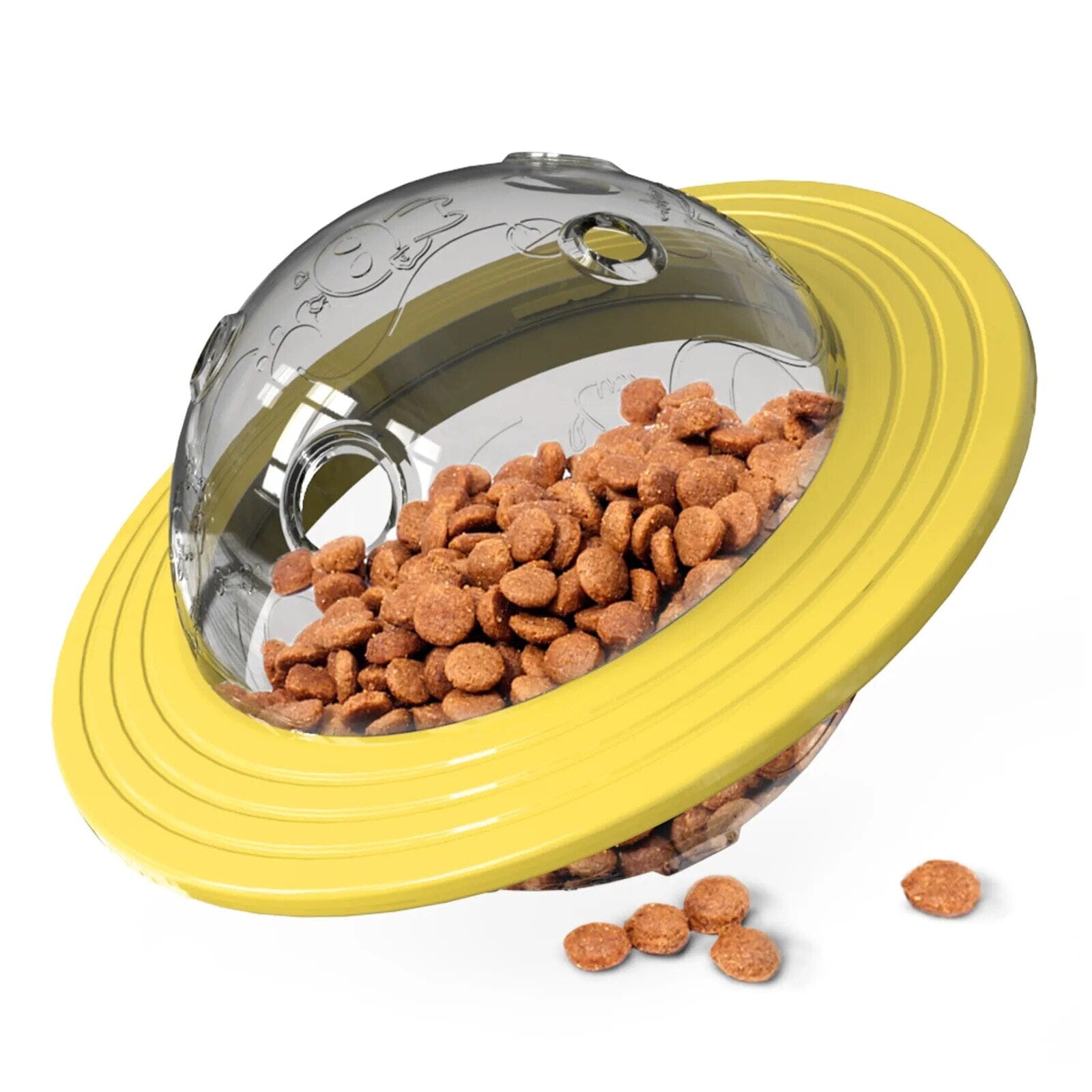 Pet Food Interactive Toy bowl USAdrop Yellow 