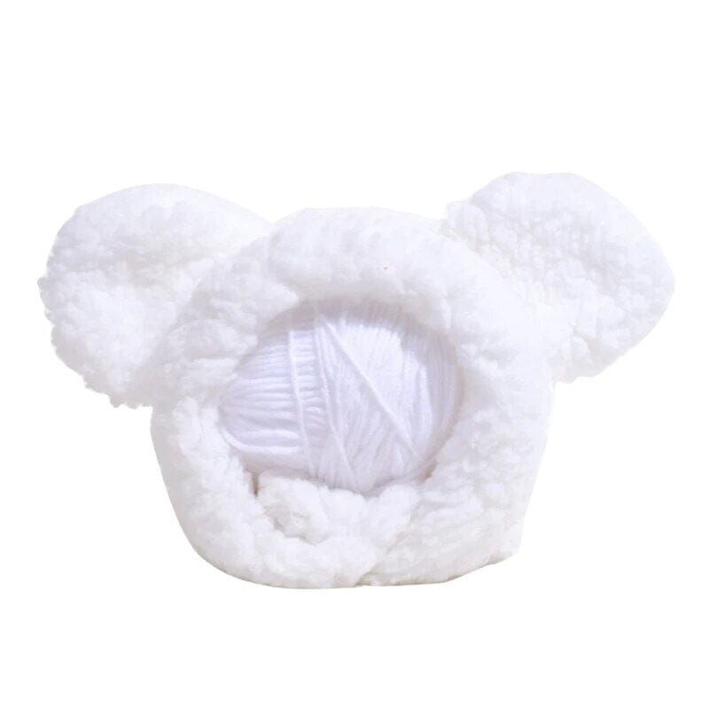 Pawsitively Bear Hat Cat Clothing USAdrop White 