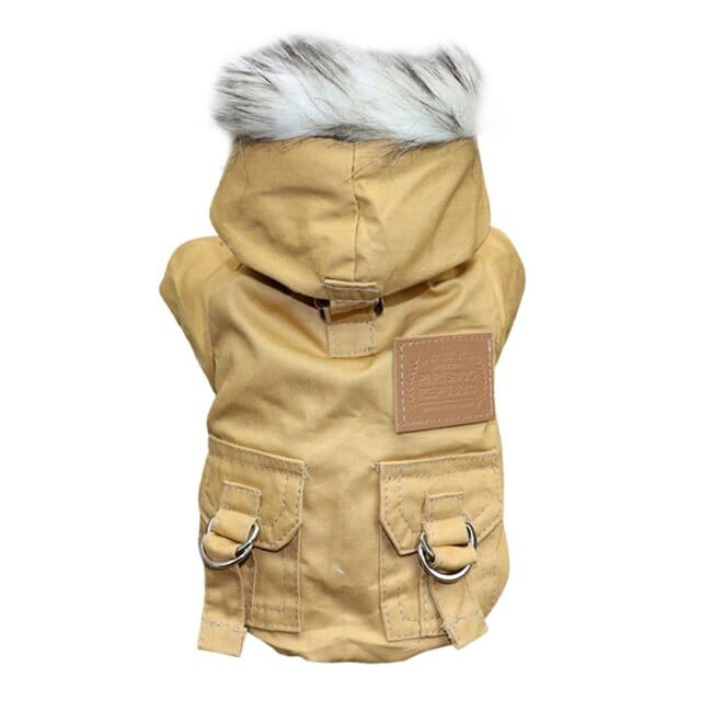 Super Warm Dog Jacket Dog Clothing USAdrop Khaki XS 