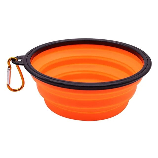 Foldable Pet Bowl bowl USAdrop Orange 10oz (350mL) 